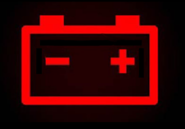 Lampica na instrument tabli koja signalizira prazan akumulator