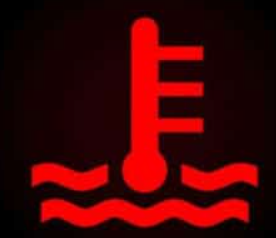 Lampica na instrument tabli koja signalizira pregrevanje motora.